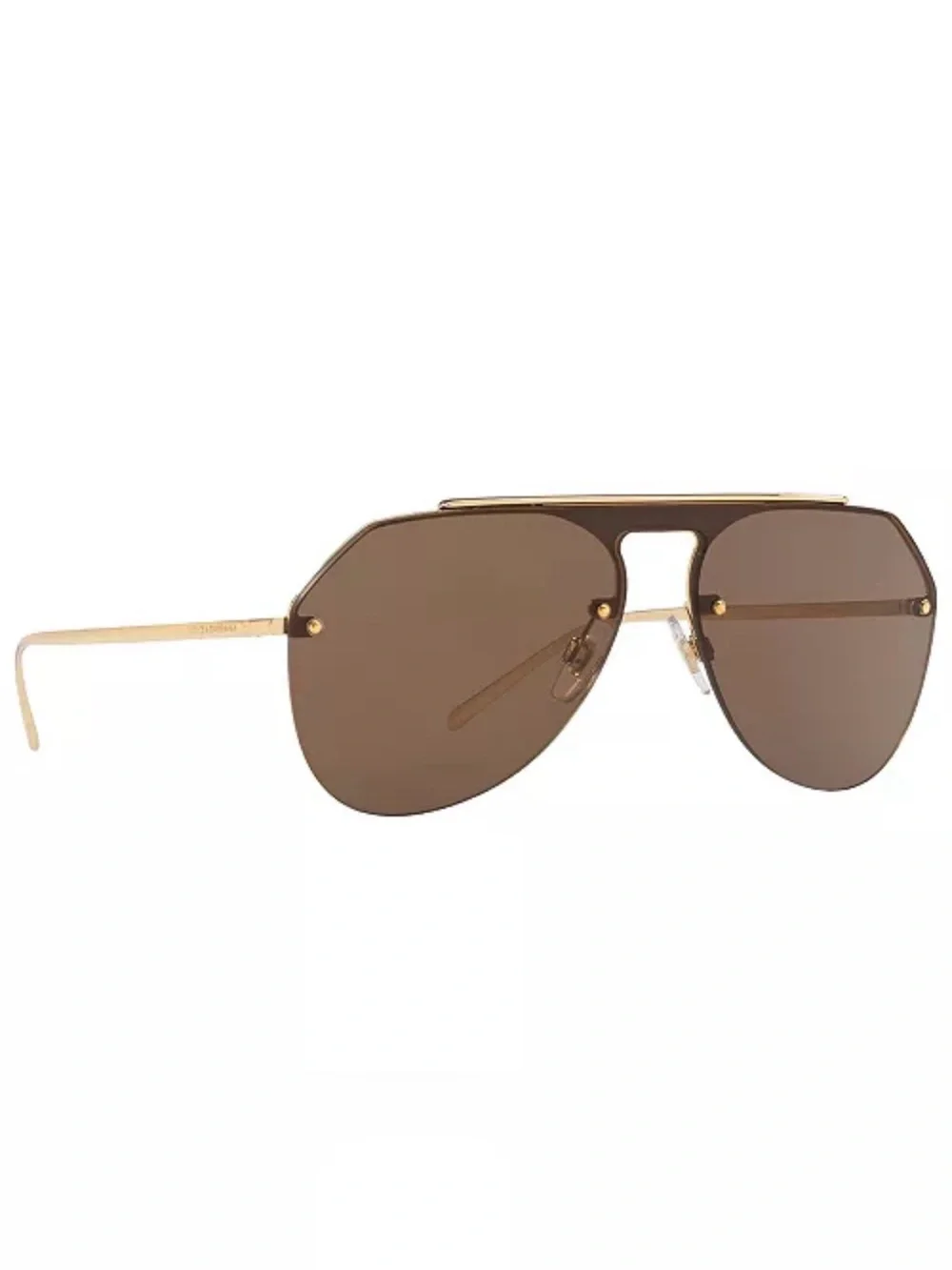 Dolce & Gabbana Gold Aviator Sunglasses Unisex OS